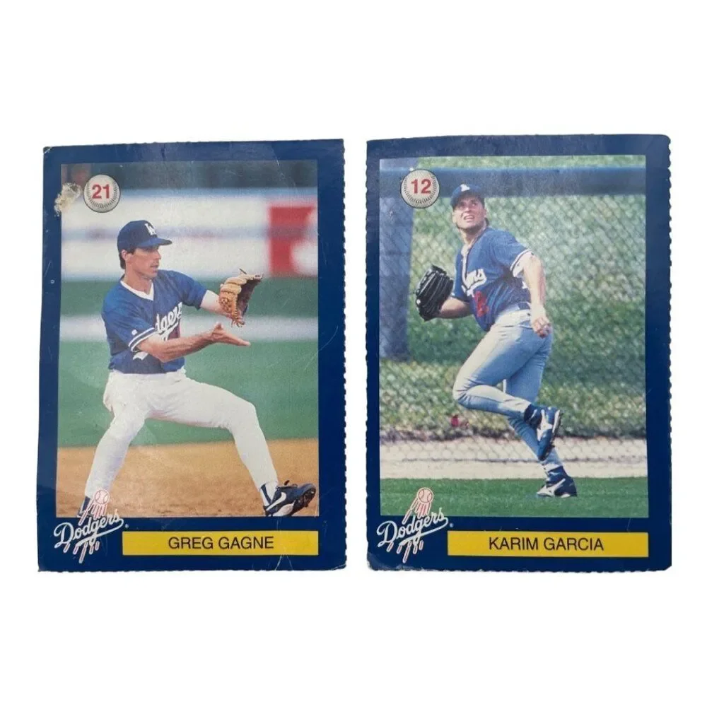 1996 Los Angeles L.A. Dodgers Baseball Cards LAPD D.A.R.E. Piazza, Nomo, Lasorda
